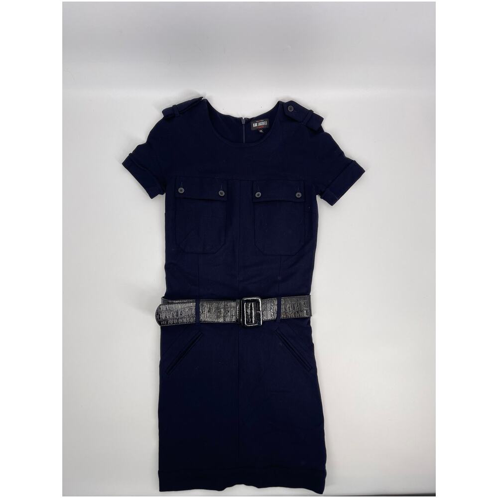 Navy Karl Lagerfelt Dress (B46#11)